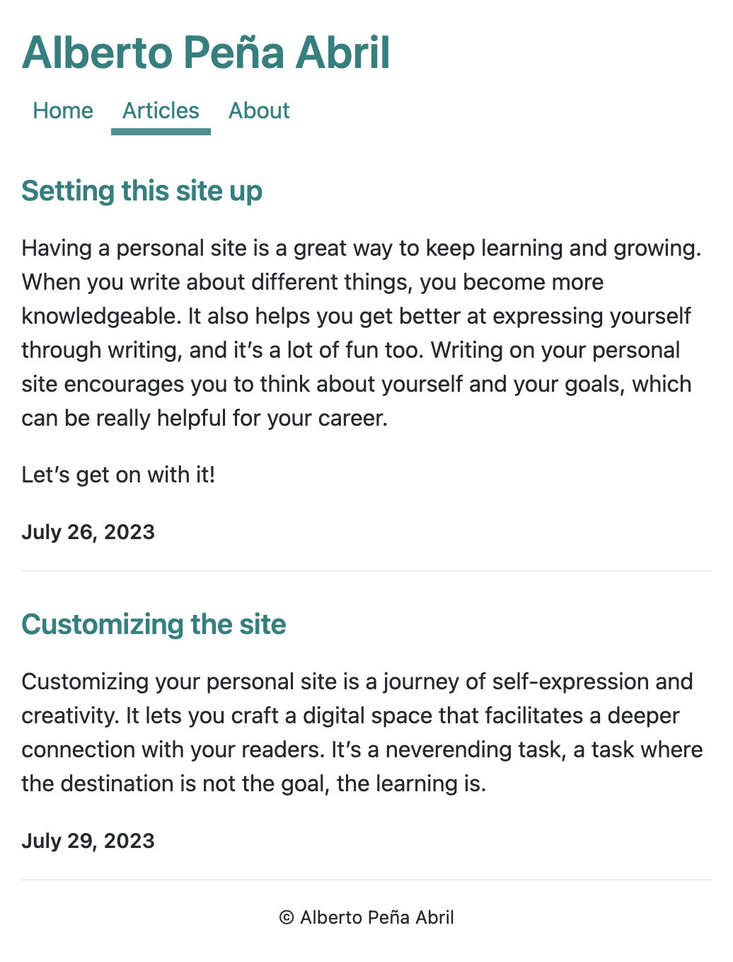 Articles without reverse