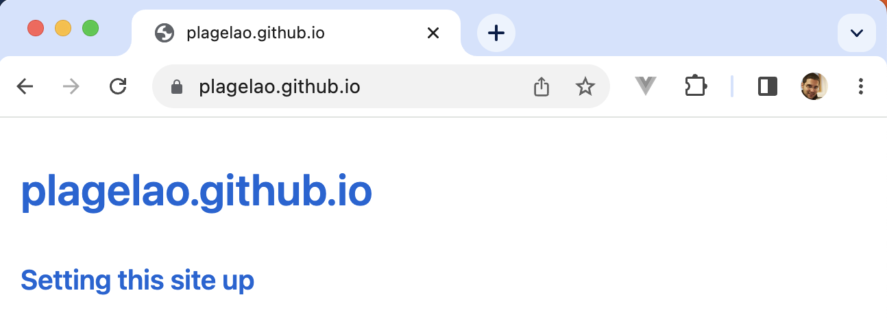 Homepage with posts